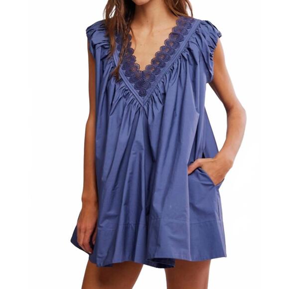 FREE PEOPLE Dresses & Skirts - NEW FREE PEOPLE sundazed mini dress in night shadow
